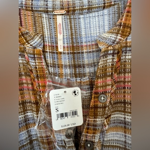 Free People Alexa Plaid Mini Dress Small NWT - Picture 4 of 5